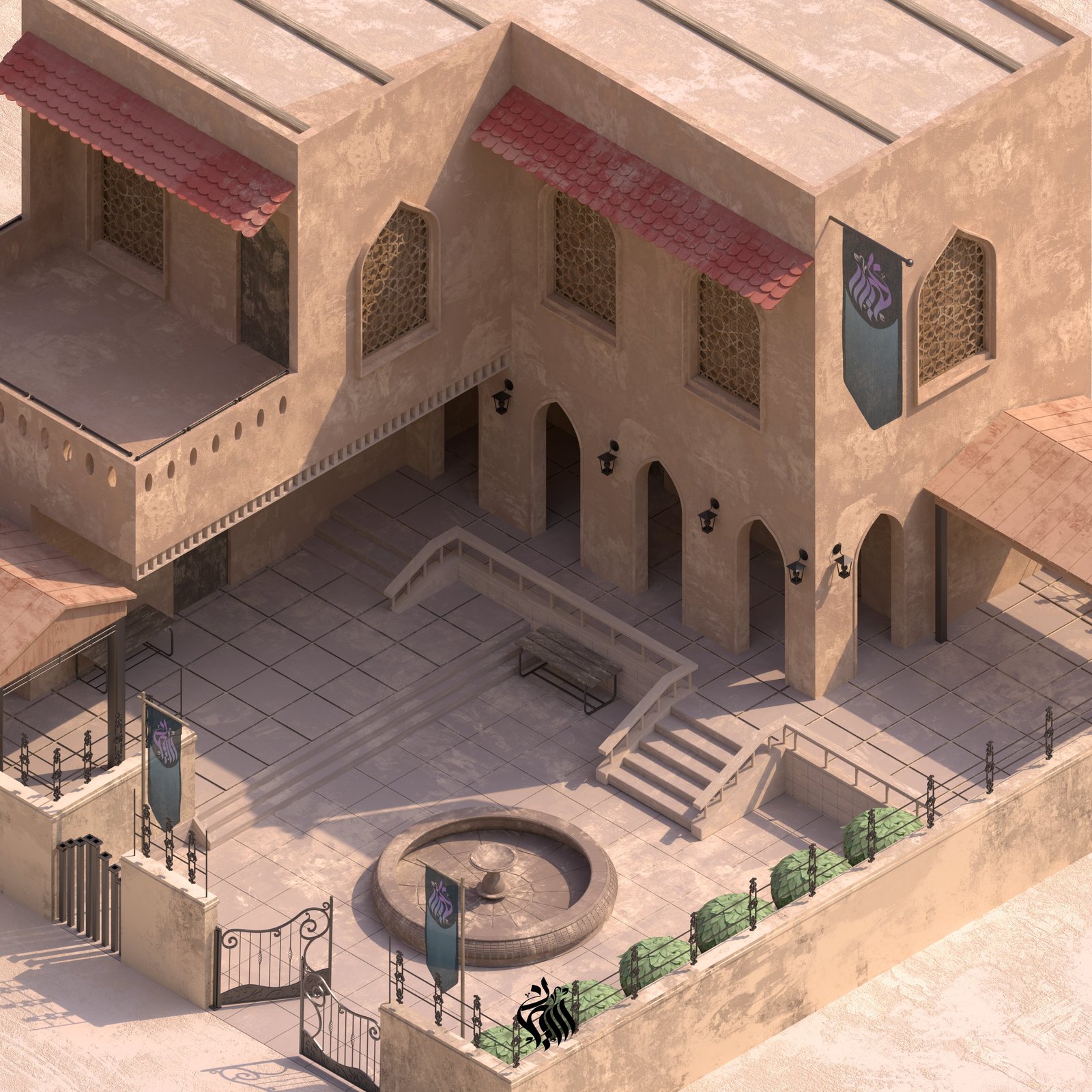 HOUSE ISOMETRIC // 3D ARCHITECTURE